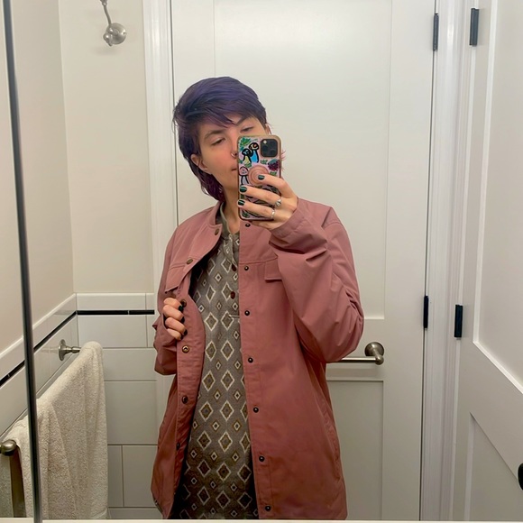 Roamers Men’s Mauve Stinson Bomber- Water Resistant, Medium - Picture 2 of 5